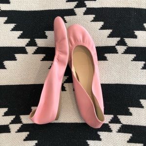 Pink J. Crew Cece flats